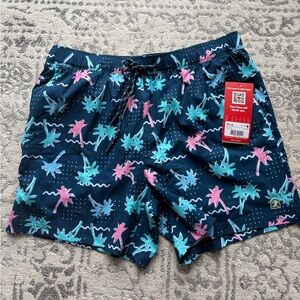 NWT Men's Shinesty 5" Navy Tropical Ball Hammock